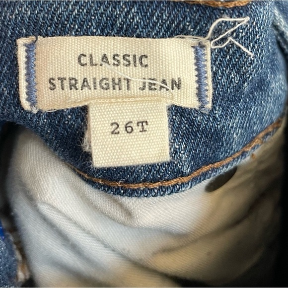 Madewell Tall Classic Straight Jeans in Coldbrook Wash, Size 26T - Picture 11 of 12